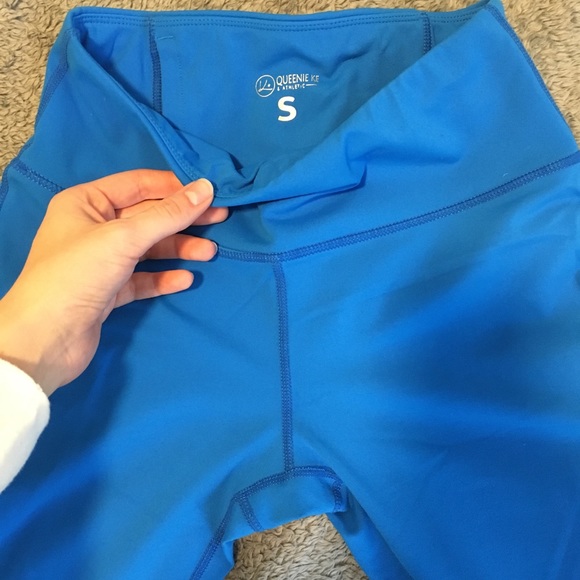 *SOLD* Royal Blue Full Length Leggings Tights - Picture 2 of 4